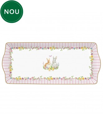 Platou din portelan, 35x15 cm, Happy Easter - SIMONA'S COOKSHOP